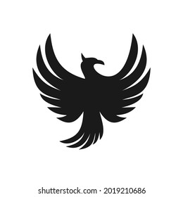 elegant unique phoenix logo design