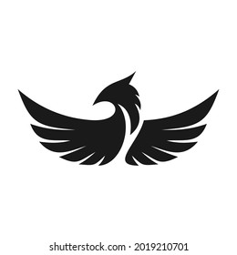 elegant unique phoenix logo design