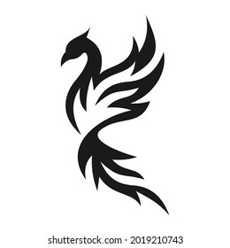 elegant unique phoenix logo design