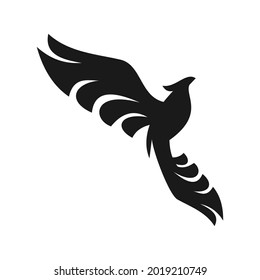 elegant unique phoenix logo design