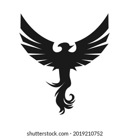 elegant unique phoenix logo design
