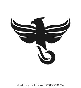 elegant unique phoenix logo design