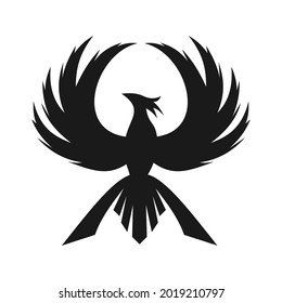 elegant unique phoenix logo design