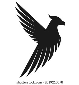 elegant unique phoenix logo design