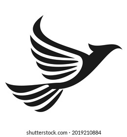 elegant unique phoenix logo design