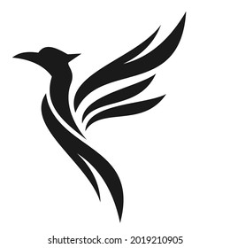 elegant unique phoenix logo design