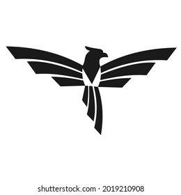 elegant unique phoenix logo design