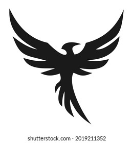 elegant unique phoenix logo design