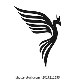 elegant unique phoenix logo design