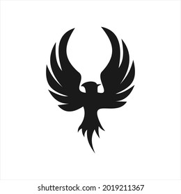 elegant unique phoenix logo design