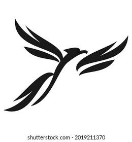 elegant unique phoenix logo design