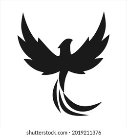 elegant unique phoenix logo design