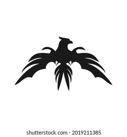 elegant unique phoenix logo design
