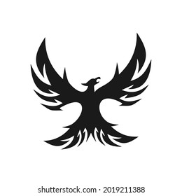 elegant unique phoenix logo design