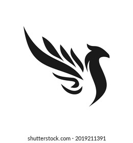 elegant unique phoenix logo design