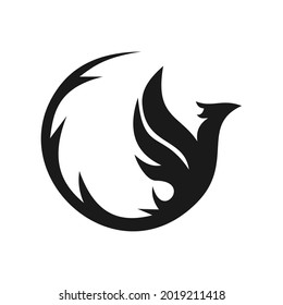 elegant unique phoenix logo design