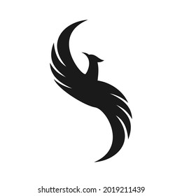 elegant unique phoenix logo design