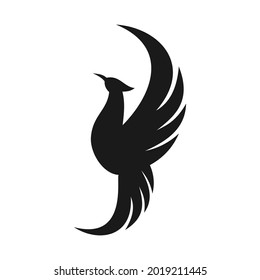 elegant unique phoenix logo design