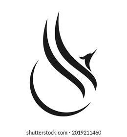 elegant unique phoenix logo design