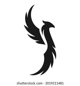elegant unique phoenix logo design