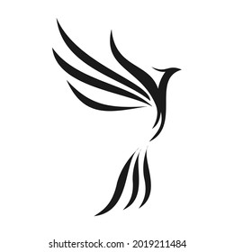 elegant unique phoenix logo design