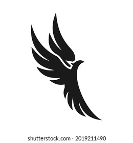 elegant unique phoenix logo design