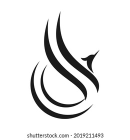 elegant unique phoenix logo design