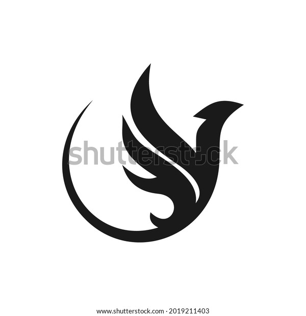 Elegant Unique Phoenix Logo Design Stock Vector (Royalty Free ...