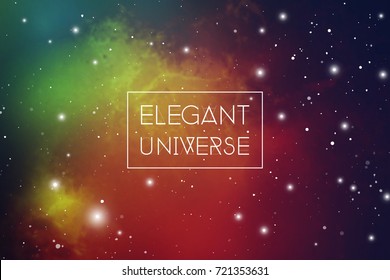 Elegant universe science fiction background with copy space.