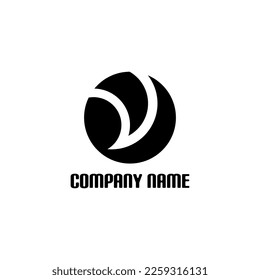 Elegant V Letter Logo Vector in a Circle. Suitable for businesses in the entertainment, beauty, jewelery and fashion sectors.