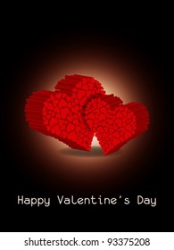 Elegant Valentine's Day background. Vector illustration