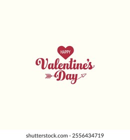 Elegant Valentine's Day-themed calligraphy featuring intricate, romantic typography