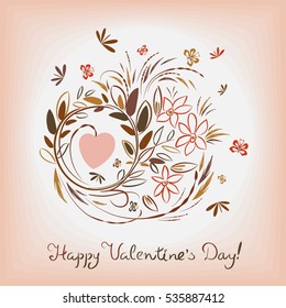 Elegant valentines tree