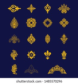 Elegant and varied decorative vector template a