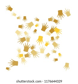 Elegant vector background with colored crowns. Simple gentle template for the card, invitation, printing. Fashionable decoration with beautiful crowns.
