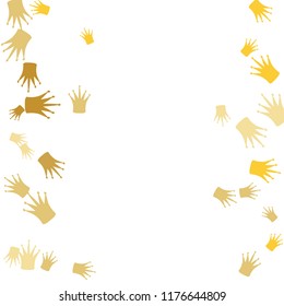 Elegant vector background with colored crowns. Simple gentle template for the card, invitation, printing. Fashionable decoration with beautiful crowns.
