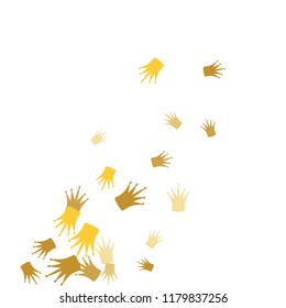 Elegant vector background with colored crowns. Simple gentle template for the card, invitation, printing. Fashionable decoration with beautiful crowns.
