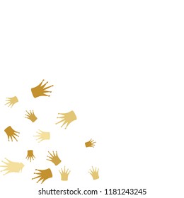 Elegant vector background with colored crowns. Simple gentle template for the card, invitation, printing. Fashionable decoration with beautiful crowns.
