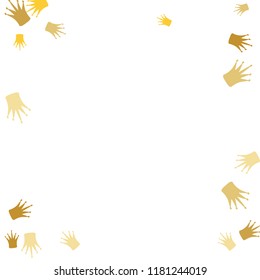 Elegant vector background with colored crowns. Simple gentle template for the card, invitation, printing. Fashionable decoration with beautiful crowns.
