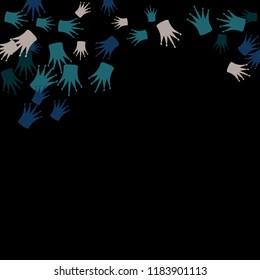 Elegant vector background with colored crowns. Simple gentle template for the card, invitation, printing. Fashionable decoration with beautiful crowns.
