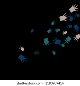 Elegant vector background with colored crowns. Simple gentle template for the card, invitation, printing. Fashionable decoration with beautiful crowns.
