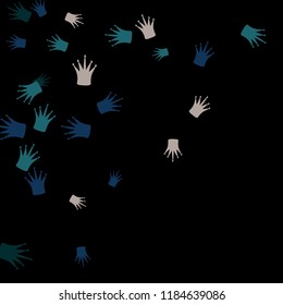 Elegant vector background with colored crowns. Simple gentle template for the card, invitation, printing. Fashionable decoration with beautiful crowns.
