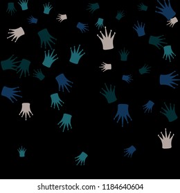 Elegant vector background with colored crowns. Simple gentle template for the card, invitation, printing. Fashionable decoration with beautiful crowns.
