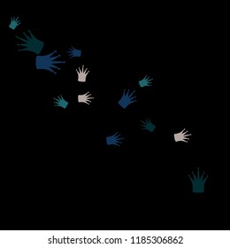 Elegant vector background with colored crowns. Simple gentle template for the card, invitation, printing. Fashionable decoration with beautiful crowns.
