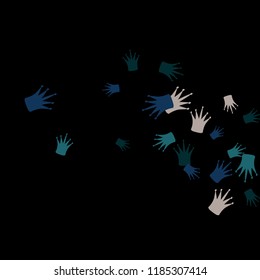 Elegant vector background with colored crowns. Simple gentle template for the card, invitation, printing. Fashionable decoration with beautiful crowns.
