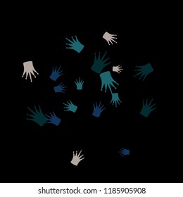 Elegant vector background with colored crowns. Simple gentle template for the card, invitation, printing. Fashionable decoration with beautiful crowns.
