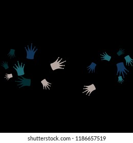 Elegant vector background with colored crowns. Simple gentle template for the card, invitation, printing. Fashionable decoration with beautiful crowns.
