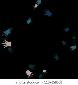 Elegant vector background with colored crowns. Simple gentle template for the card, invitation, printing. Fashionable decoration with beautiful crowns.
