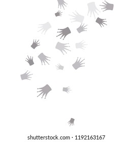 Elegant vector background with colored crowns. Simple gentle template for the card, invitation, printing. Fashionable decoration with beautiful crowns.
