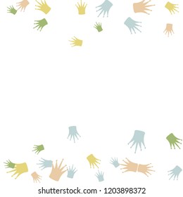 Elegant vector background with colored crowns. Simple gentle template for the card, invitation, printing. Fashionable decoration with beautiful crowns.